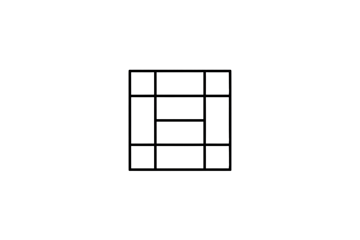 generate a plain icon of square / layout / grid (something tidy)